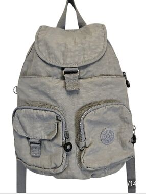 Kipling Lovebug Travel Small Backpack Polyamide Milky Gray Color